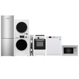 SMALL HOME 800 SQ. FT APPLIANCE PACK- Washer+Dryer+Dishwasher+Cooking Range+Refrigerator+Microwave+Wine Ref