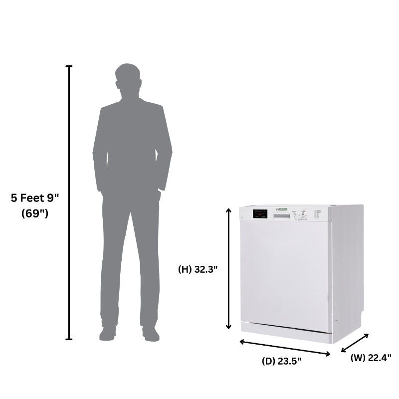 SMALL HOME 800 SQ. FT APPLIANCE PACK- Washer+Dryer+Dishwasher+Cooking Range+Refrigerator+Microwave+Wine Ref