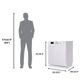 Standard Apartment Pack - Combo Washer+Dryer+Dishwasher+Cooking Range+Refrigerator+Microwave+ Wine Ref+ Air Fryer + Pizza Oven