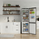 Bottom Mount Refrigerator-Freezer FACTORY INSTALLED ICE MAKER Frost Free Reversible 110V - EStar