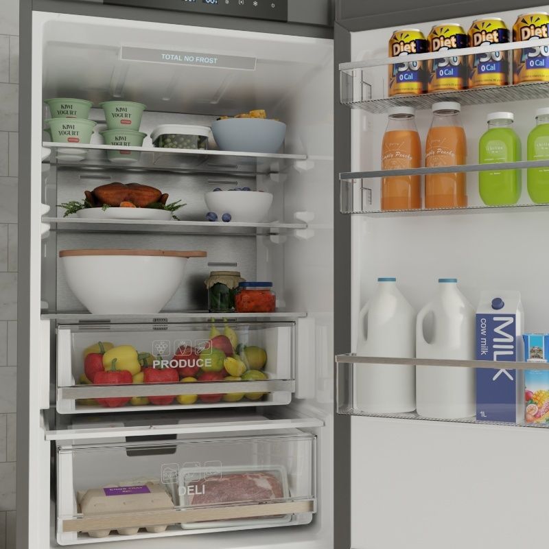 Bottom Mount Refrigerator-Freezer FACTORY INSTALLED ICE MAKER Frost Free Reversible 110V - EStar