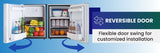 Compact RV-Marine-Offgrid Convertible Refrigerator-Freezer 1.6cf 12V 110V
