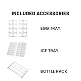 Conserv 12cf No Frost Bottom Freezer Refrigerator Wine Rack GARAGE READY E-Star