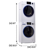 PAQUETE DE ELECTRODOMÉSTICOS estándar marino - Combo de lavadora+secadora+lavavajillas+estufa+refrigerador+microondas+refrigerador para vinos