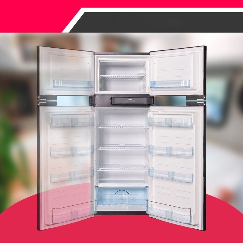 Conserv 12V/DC Refrigerator Freezer 10cf Stainless for RV BOAT OFF-GRID 2 Doors+ AC/ DC Adapter