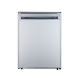 12V/DC Mini-Fridge Freezer 2.8cf Silver for RV BOAT OFF-GRID+AC / DC Adapter