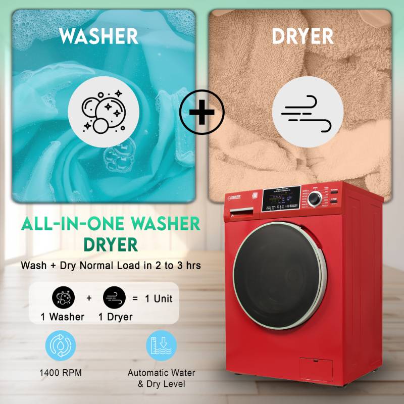 Original All-In-One 4600 Washer Dryer VENTLESS/VENTED PET Cycle 1.62cf/15lbs 110V
