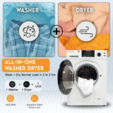Original All-in-One 4800 Washer Dryer VENTED-DRY 30% FASTER than Condense 15lb 110V