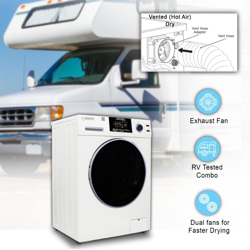 Original All-in-One 4800 Washer Dryer VENTED-DRY 30% FASTER than Condense 15lb 110V
