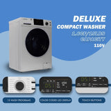 Laveuse à chargement frontal 1,6 pi³/15 lb, blanc, 110 V, 15 programmes + cycle pour animaux de compagnie