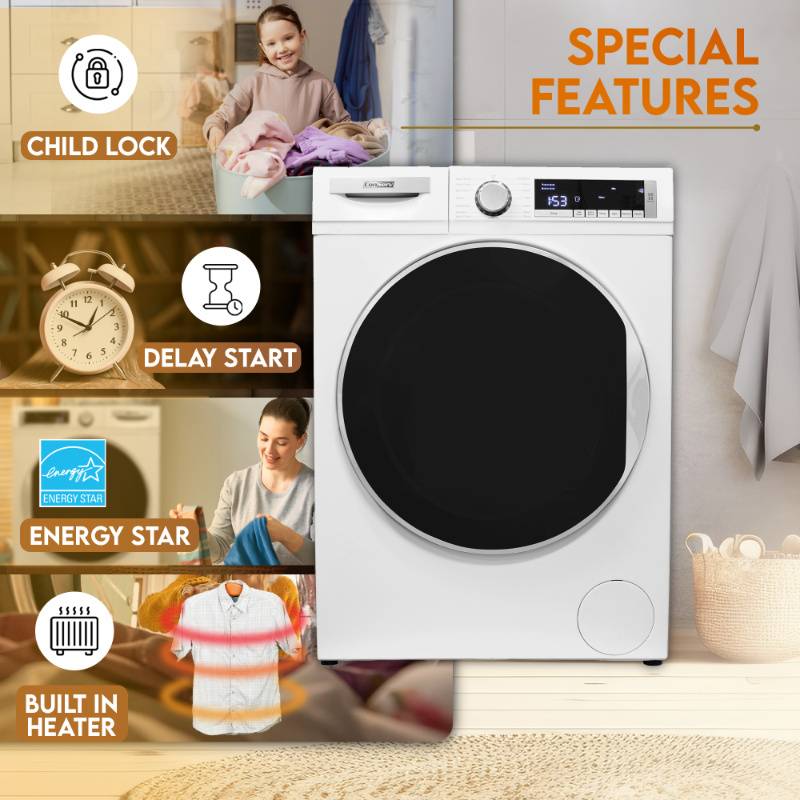 ConServ Washer 2.2cf AUTOSENSE 1400 RPM 15 programs Sanitize LED Display 110V