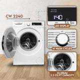 ConServ Washer 2.2cf AUTOSENSE 1400 RPM 15 programs Sanitize LED Display 110V