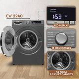 ConServ Washer 2.2cf AUTOSENSE 1400 RPM 15 programs Sanitize LED Display 110V
