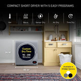 Compact Vented Sensor Dryer 3.5cf/13lbs 110V Bottom control DIGITAL