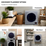 Compact Vented Sensor Dryer 3.5cf/13lbs 110V Bottom control DIGITAL