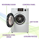 Sèche-linge compact PREMIUM 24 po à évacuation avec prise pour laveuse, 3,1 pi³/13 lb, capteur, 110 V