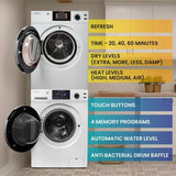 Set de lavandería 110V UN TOMACORRIENTE Lavadora 15 lb 1.62 pc + Secadora ventilada 13 lb 3.1 pc