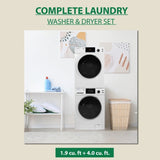 110V STANDARD STACKABLE EW 835 18 lbs Washer 1.9cf + ED 870 Vented Sensor Dryer 4cf