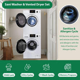 110V STANDARD STACKABLE EW 835 18 lbs Washer 1.9cf + ED 870 Vented Sensor Dryer 4cf