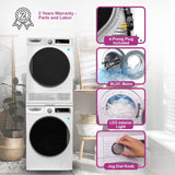 Lavadora Conserv Luxe de 2.2 pies cúbicos 110V + Secadora de condensación de 4 pies cúbicos 220V, garantía de 2 años