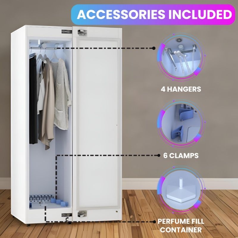 Steam Dryer Closet Sanitize Deodorize Refresh Slim110V