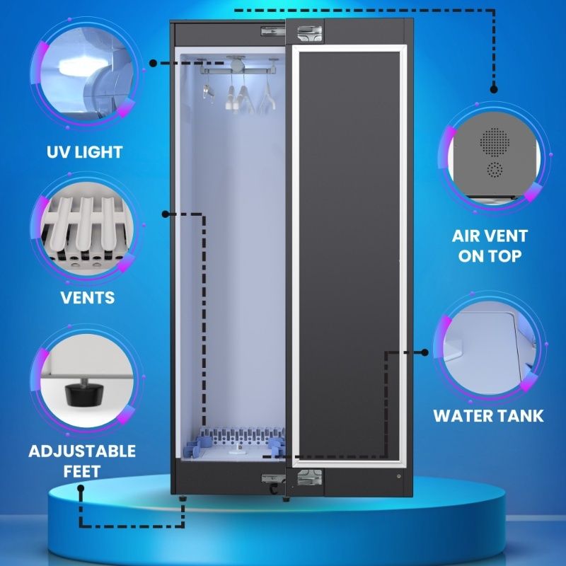 Steam Dryer Closet Sanitize Deodorize Refresh Slim110V