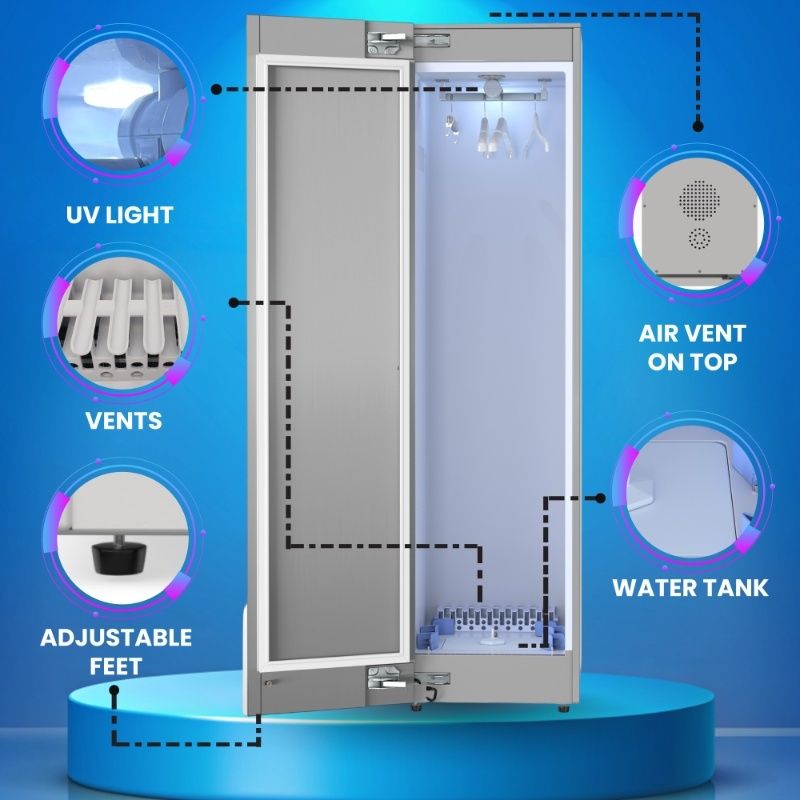 Steam Dryer Closet Sanitize Deodorize Refresh Slim110V