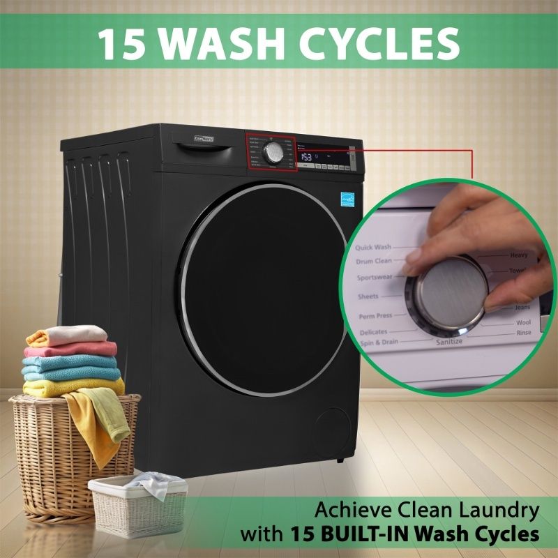 ConServ Washer 2.2cf AUTOSENSE 1400 RPM 15 programs Sanitize LED Display 110V