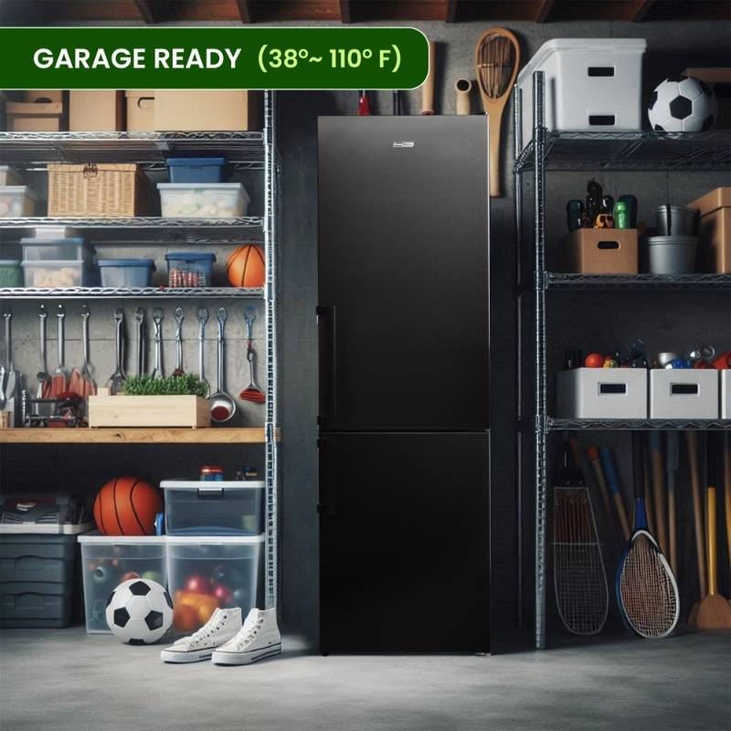 Conserv 12cf No Frost Bottom Freezer Refrigerator Wine Rack GARAGE READY E-Star