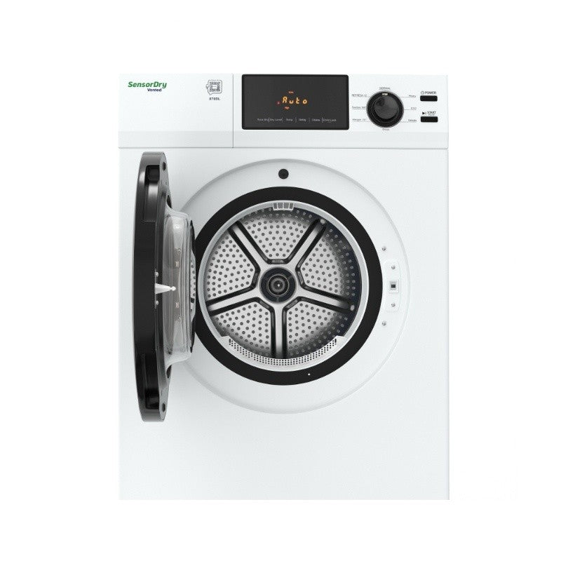 DELUXE 24 in VENTED Sensor Dryer w/Washer SOCKET 4cf/18lbs 110V