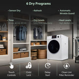 DELUXE 24 in VENTED Sensor Dryer w/Washer SOCKET 4cf/18lbs 110V