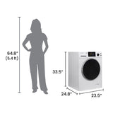 Super Washer 1.9cf/18lbs PET CYCLE Sani Allergen 1400RPM White 110V