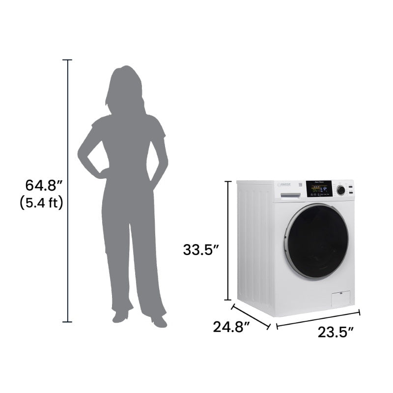 Super Washer 1.9cf/18lbs PET CYCLE Sani Allergen 1400RPM White 110V