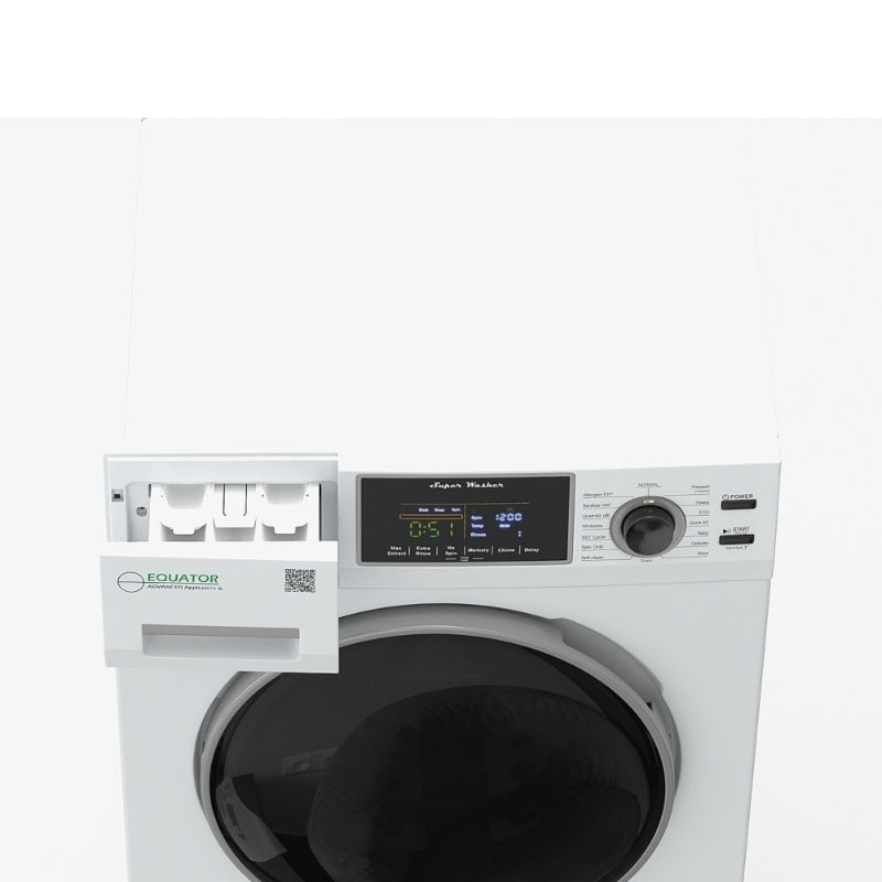 Super Washer 1.9cf/18lbs PET CYCLE Sani Allergen 1400RPM White 110V