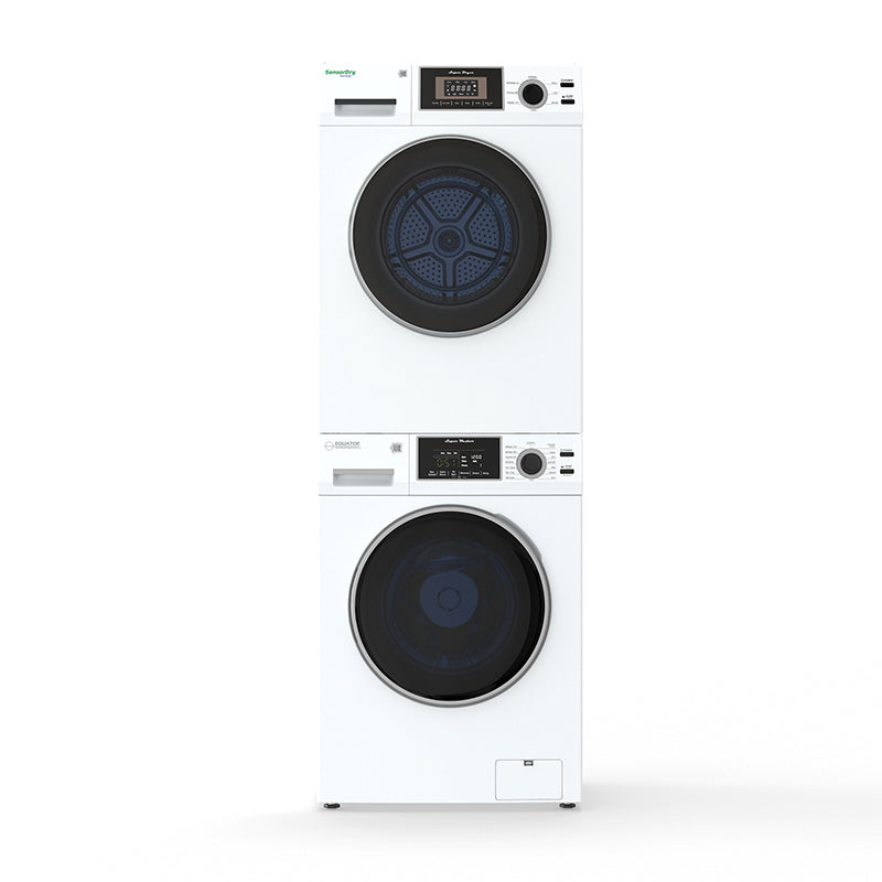 110V STANDARD STACKABLE EW 835 18 lbs Washer 1.9cf + ED 870 Vented Sensor Dryer 4cf
