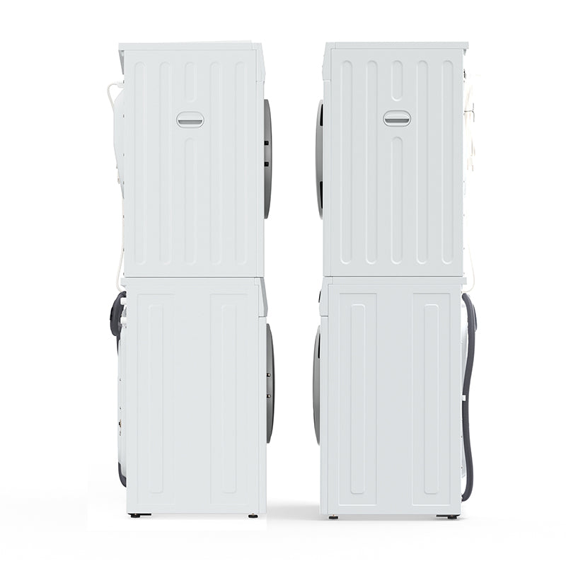 Set de lavandería 110V UN TOMACORRIENTE Lavadora 15 lb 1.62 pc + Secadora ventilada 13 lb 3.1 pc