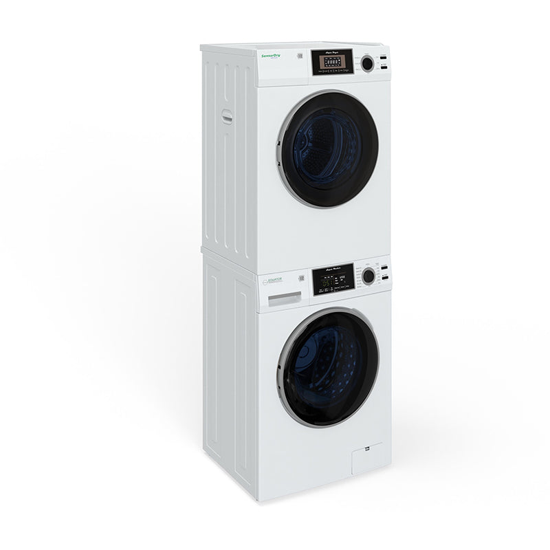 Set de lavandería 110V UN TOMACORRIENTE Lavadora 15 lb 1.62 pc + Secadora ventilada 13 lb 3.1 pc