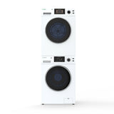 Set de lavandería 110V UN ENCHUFE Lavadora 15 Lb 1.62cf + Secadora ventilada 13Lb 3.1cf