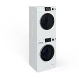 Set de lavandería 110V UN ENCHUFE Lavadora 15 Lb 1.62cf + Secadora ventilada 13Lb 3.1cf