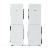 Set de lavandería 110V UN ENCHUFE Lavadora 15 Lb 1.62cf + Secadora ventilada 13Lb 3.1cf