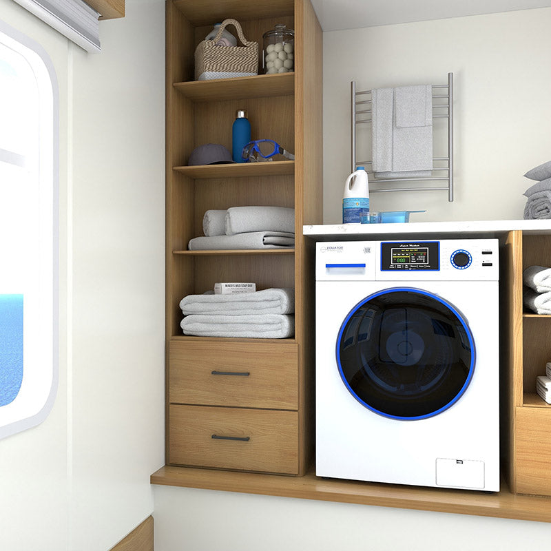Lave-linge marin ANTIROUILLE 1,62 pi³/15 lb, 1400 tr/min, cycle sel, désinfection, 110 V