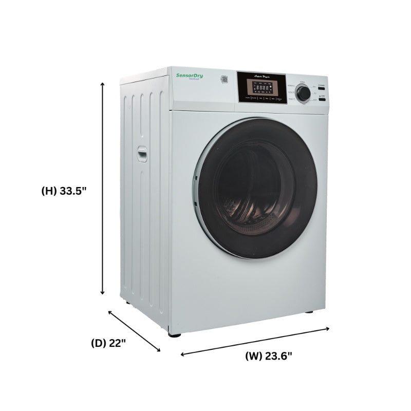 PREMIUM Compact 24 in VENTED Dryer w/Washer SOCKET 3.1cf/13lb SENSOR 110V