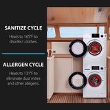 MARINE ANTI CORROSION Stackable Compact Washer 1.6cf+Sensor Dryer 3.1cf 110V