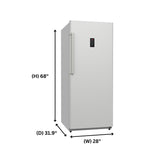 Congelador vertical Conserv de 17 pies cúbicos, CONVERTIBLE A REFRIGERADOR, apto para garaje, certificado Energy Star, 28 pulgadas de ancho, 110 V
