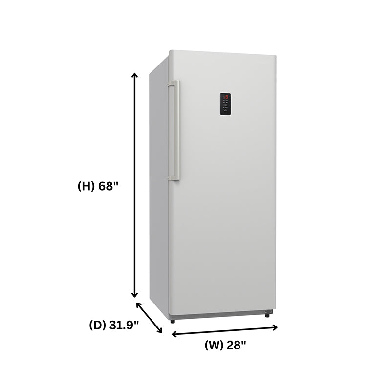 Congelador vertical Conserv de 17 pies cúbicos, CONVERTIBLE A REFRIGERADOR, apto para garaje, certificado Energy Star, 28 pulgadas de ancho, 110 V