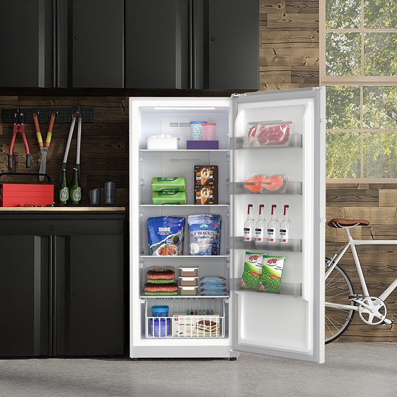 Congelador vertical Conserv de 17 pies cúbicos, CONVERTIBLE A REFRIGERADOR, apto para garaje, certificado Energy Star, 28 pulgadas de ancho, 110 V