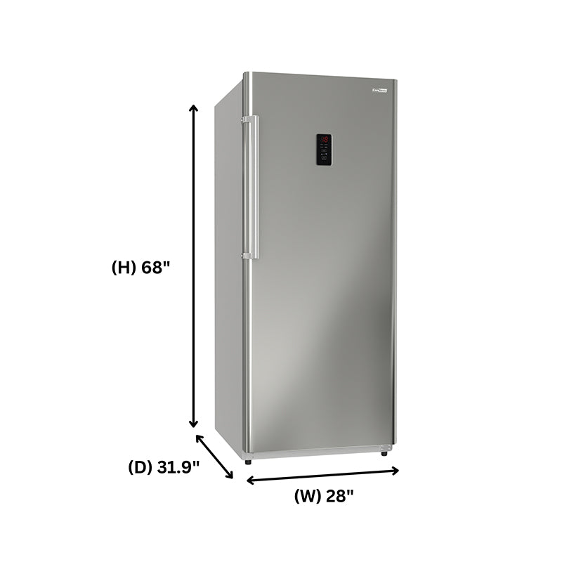 Congelador vertical Conserv de 17 pies cúbicos, CONVERTIBLE A REFRIGERADOR, apto para garaje, certificado Energy Star, 28 pulgadas de ancho, 110 V