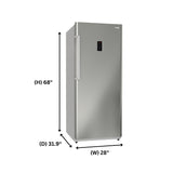 Congelador vertical Conserv de 17 pies cúbicos, CONVERTIBLE A REFRIGERADOR, apto para garaje, certificado Energy Star, 28 pulgadas de ancho, 110 V