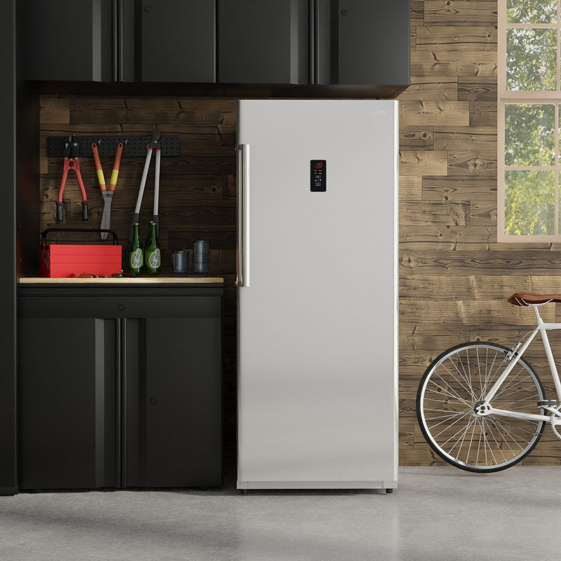 Congelador vertical Conserv de 17 pies cúbicos, CONVERTIBLE A REFRIGERADOR, apto para garaje, certificado Energy Star, 28 pulgadas de ancho, 110 V