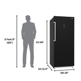 Congelador vertical Conserv de 17 pies cúbicos, CONVERTIBLE A REFRIGERADOR, apto para garaje, certificado Energy Star, 28 pulgadas de ancho, 110 V